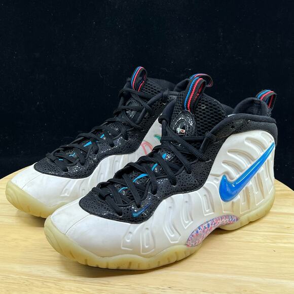 Nike Boys Little Posite Pro 644792-102 White Basketball Sneakers Sz 7y/ 8.5 W - Picture 2 of 12